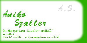 aniko szaller business card